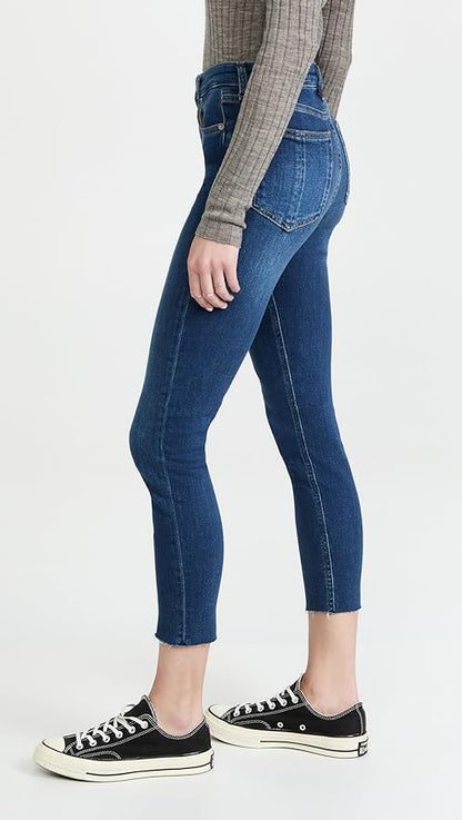 Rag &amp; Bone High-Rise Skinny Ankle Jeans - /Blue - 30