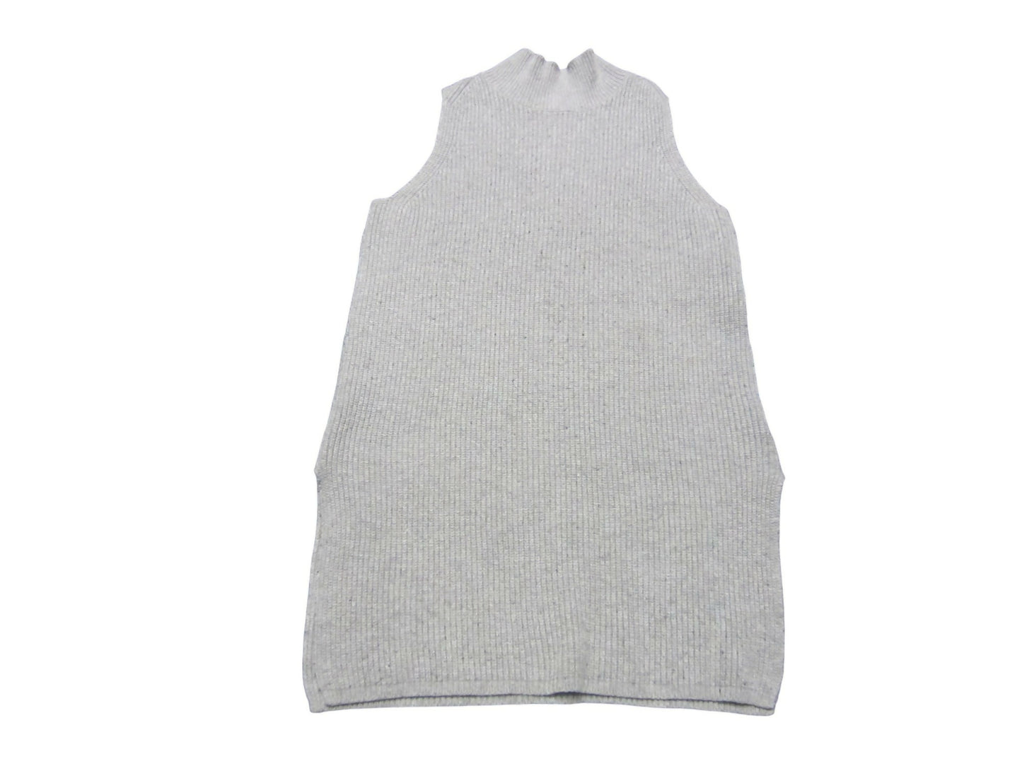 White + Warren Sleeveless Mock Neck Tunic - /Gray - S