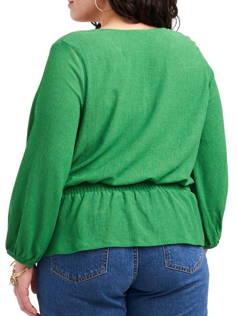 Vince Camuto Wrap Front Long Sleeve Blouse