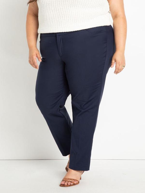 Eloquii Gena Fit Kady Pant - Navy - 28