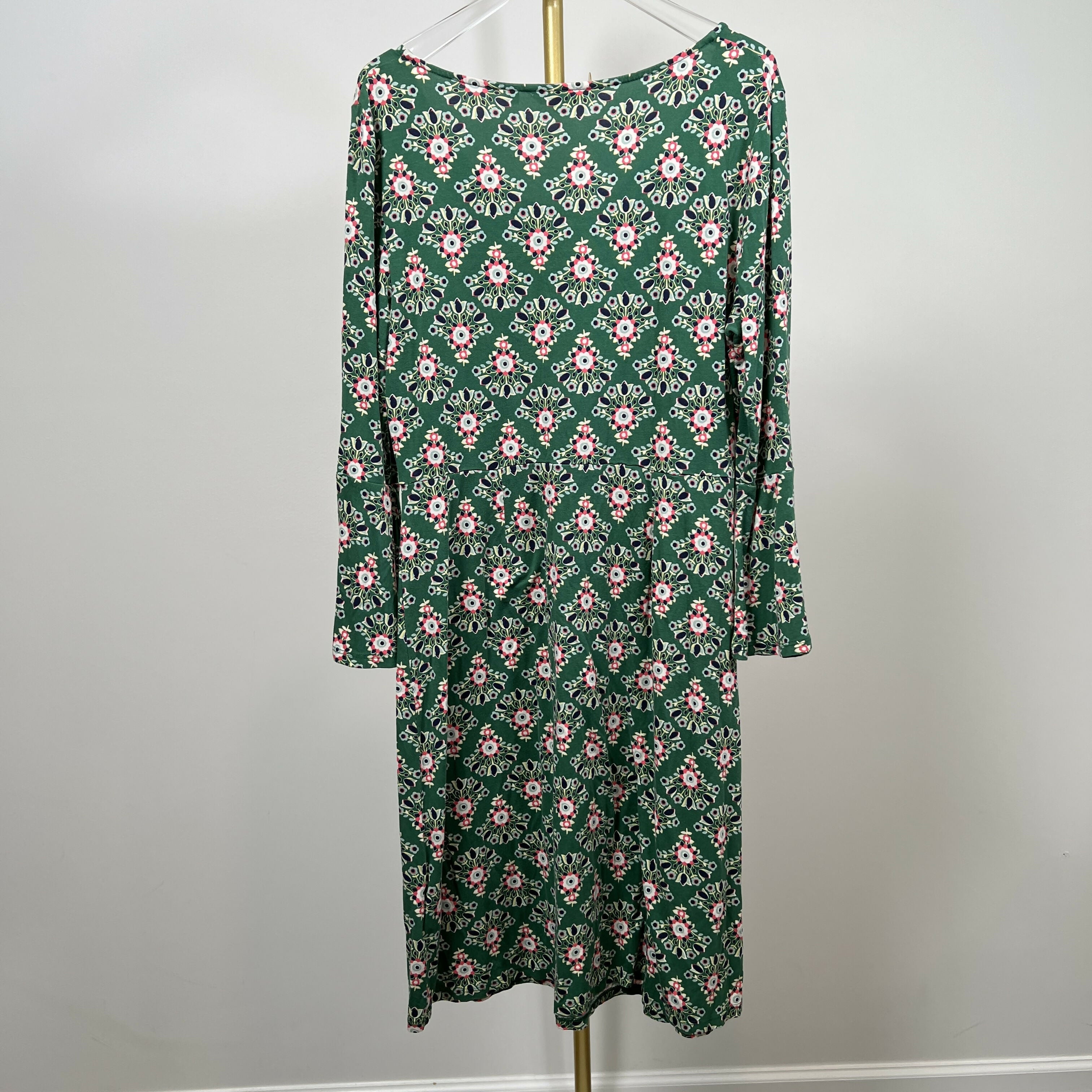 Boden Miriam Jersey Tunic - Floral - Green Multi/Leaves Floral/12