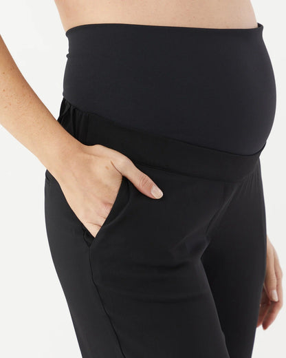 Soon Maternity Classic Straight Leg Maternity Pants - Black