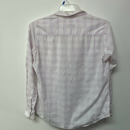 Sarah Alexandra Shapeable Collar Button Up Signature Shirt - Plaid - Pink Multi/Blossom Boss - 8