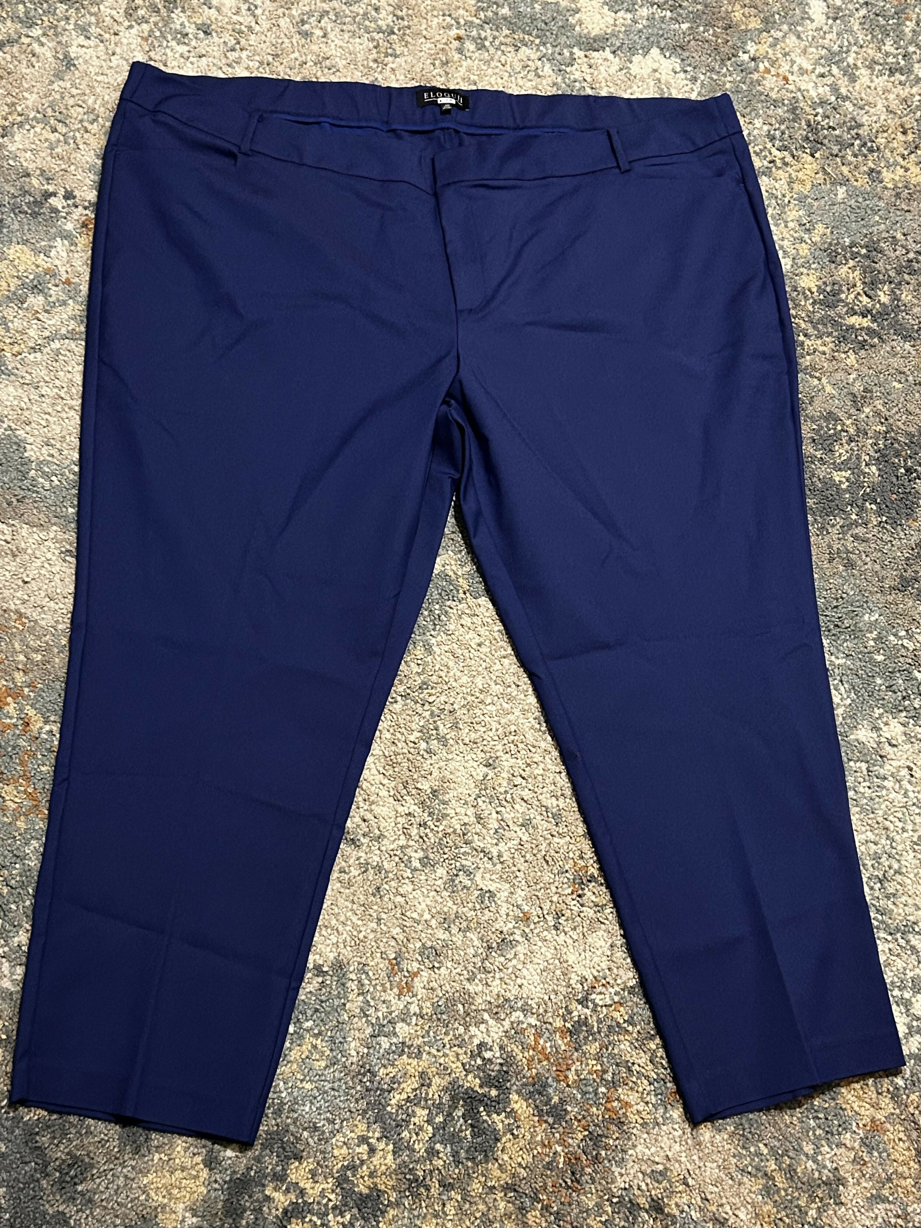 Eloquii Gena Fit Kady Pant/Blue-28