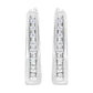 Haus of Brilliance .925 Sterling Silver 1/4 Cttw Lab Grown Diamond Hoop Earring (F-G Color, VS2-SI1 Clarity)