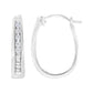 Haus of Brilliance .925 Sterling Silver 1/4 Cttw Lab Grown Diamond Hoop Earring (F-G Color, VS2-SI1 Clarity)