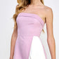 EnSemble Lavender Color Block Strapless Romper / S