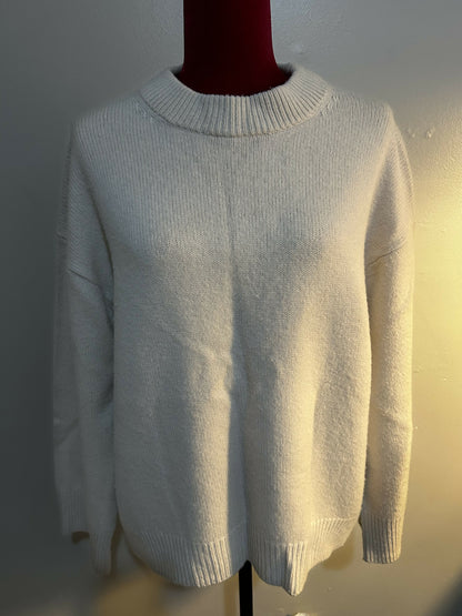 White + Warren Cashmere Blend Cozy Crewneck - /Beige - S