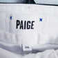 Paige Claudine with Wide Waistband + Double Button - /White - 26