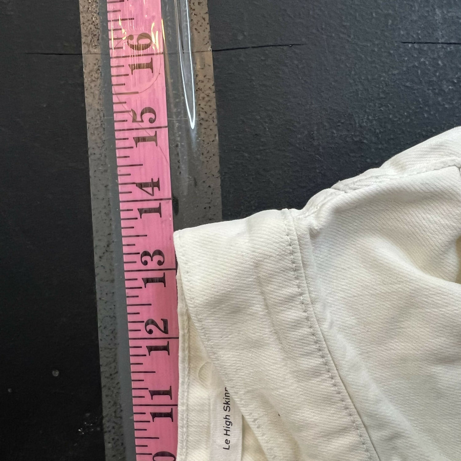 Frame La High Skinny Leg Jeans Dip Dye Blue White Sz 24 Waist