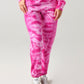 Monrow Crystal Boyfriend Sweatpant - Tie Dye - Pink Multi/Fuchsia