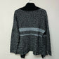 John & Jenn Intarsia Open Front Cardigan - Blue Multi - M