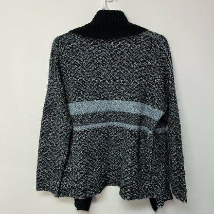 John &amp; Jenn Intarsia Open Front Cardigan - Blue Multi - M