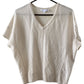 Brass The Cashmere Short Sleeve Shell-White-Medium