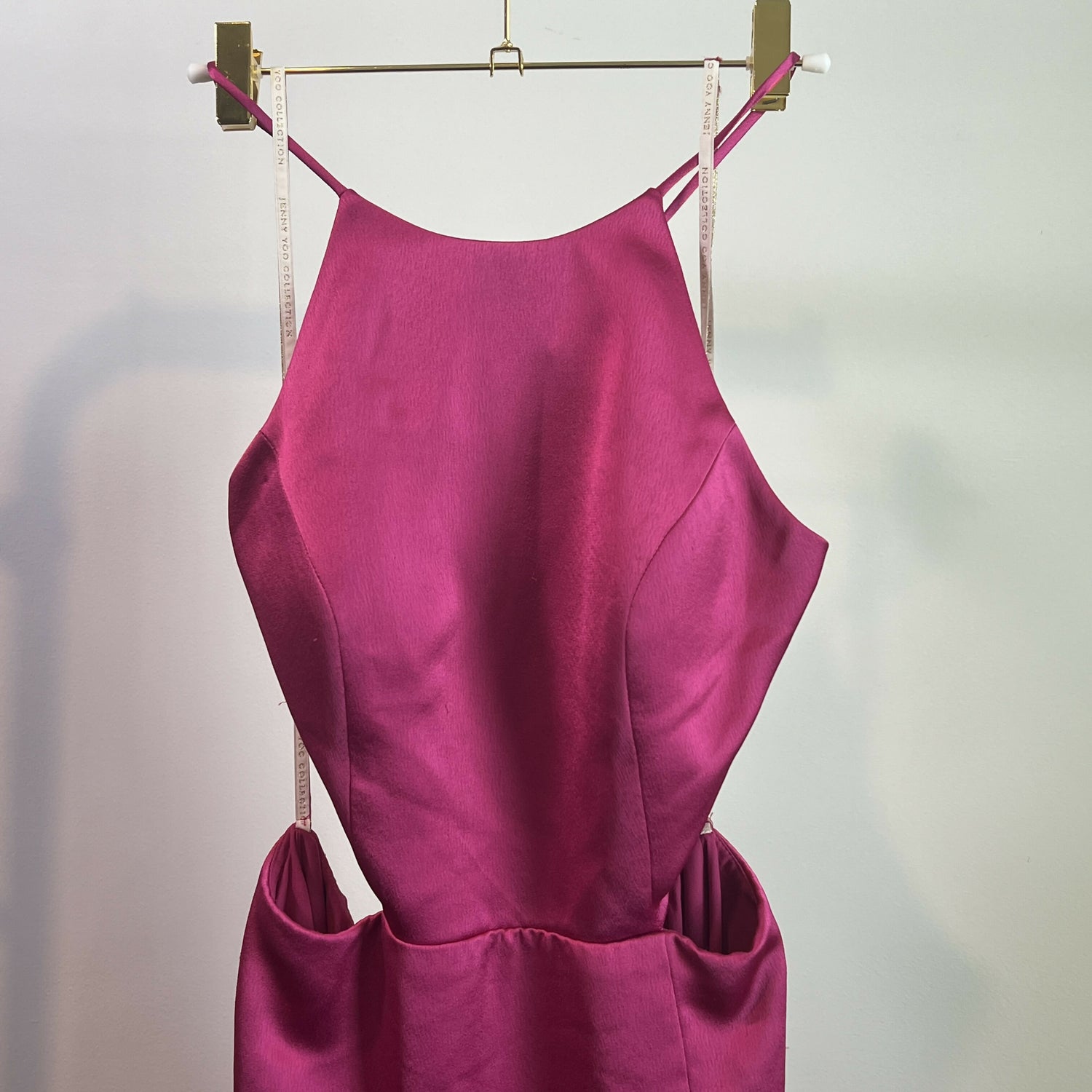 Jenny Yoo Kendra Sleeveless Halter Neck Gowns Pink/Size 10