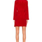 Jill Jill Stuart Long Sleeve Cut-Out V-Neck Dress