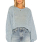 Joie Cropped Pravi Wool Blend Sweater - /Blue