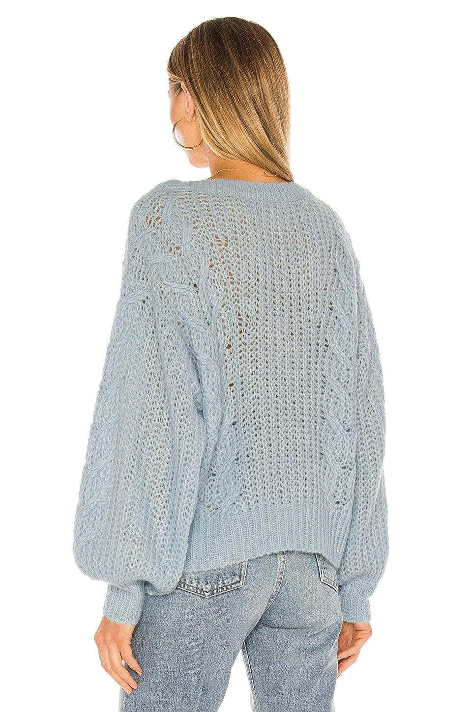 Joie Cropped Pravi Wool Blend Sweater - /Blue