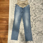 Mother Maternity Secret Fit Belly Light Wash Straight Leg Jeans - Blue - 28M