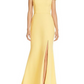 Aqua Off The Shoulder Evening Dress - /Yellow - 8