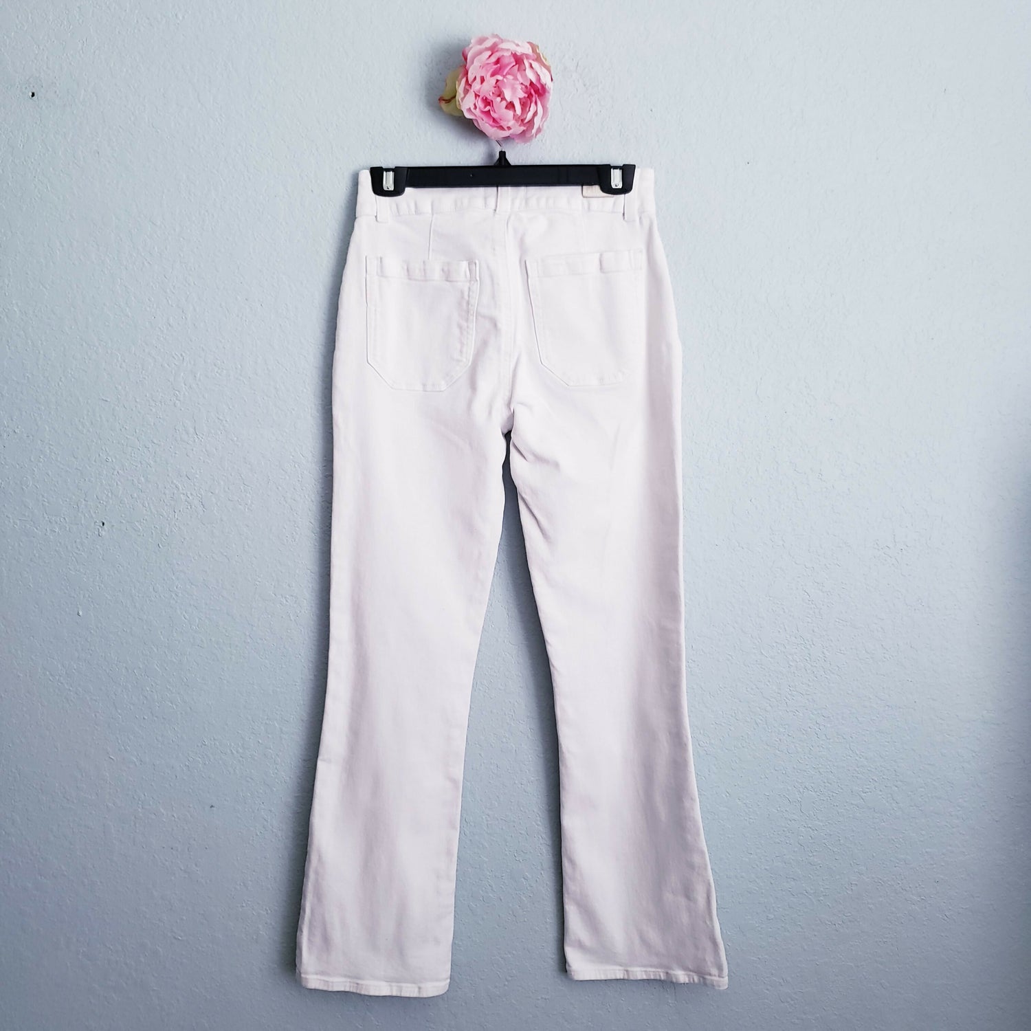 Paige Claudine with Wide Waistband + Double Button - /White - 26