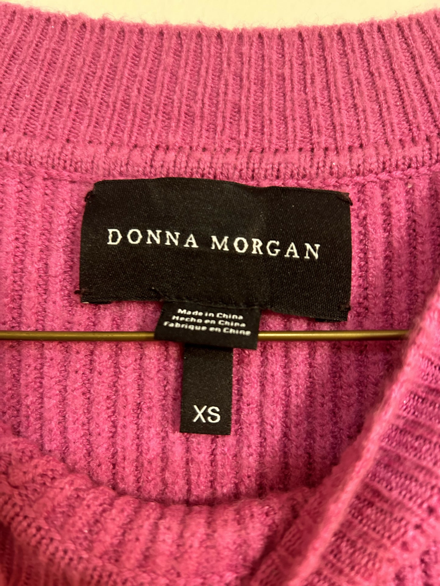 Donna Morgan Traci Puff Sleeve Sweaterdress-/Pink-XS