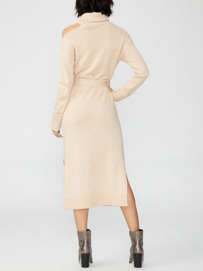 Paige Raundi Turtle Neck Wool Blend Sweaterdress - /Beige