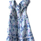 Kisuii Cosima Smocked Dress - Floral - Blue Multi - M