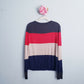 Splendid Long Sleeve Striped Sweater - Stripes - Multi - L