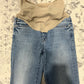 Mother Maternity Secret Fit Belly Light Wash Straight Leg Jeans - Blue - 28M