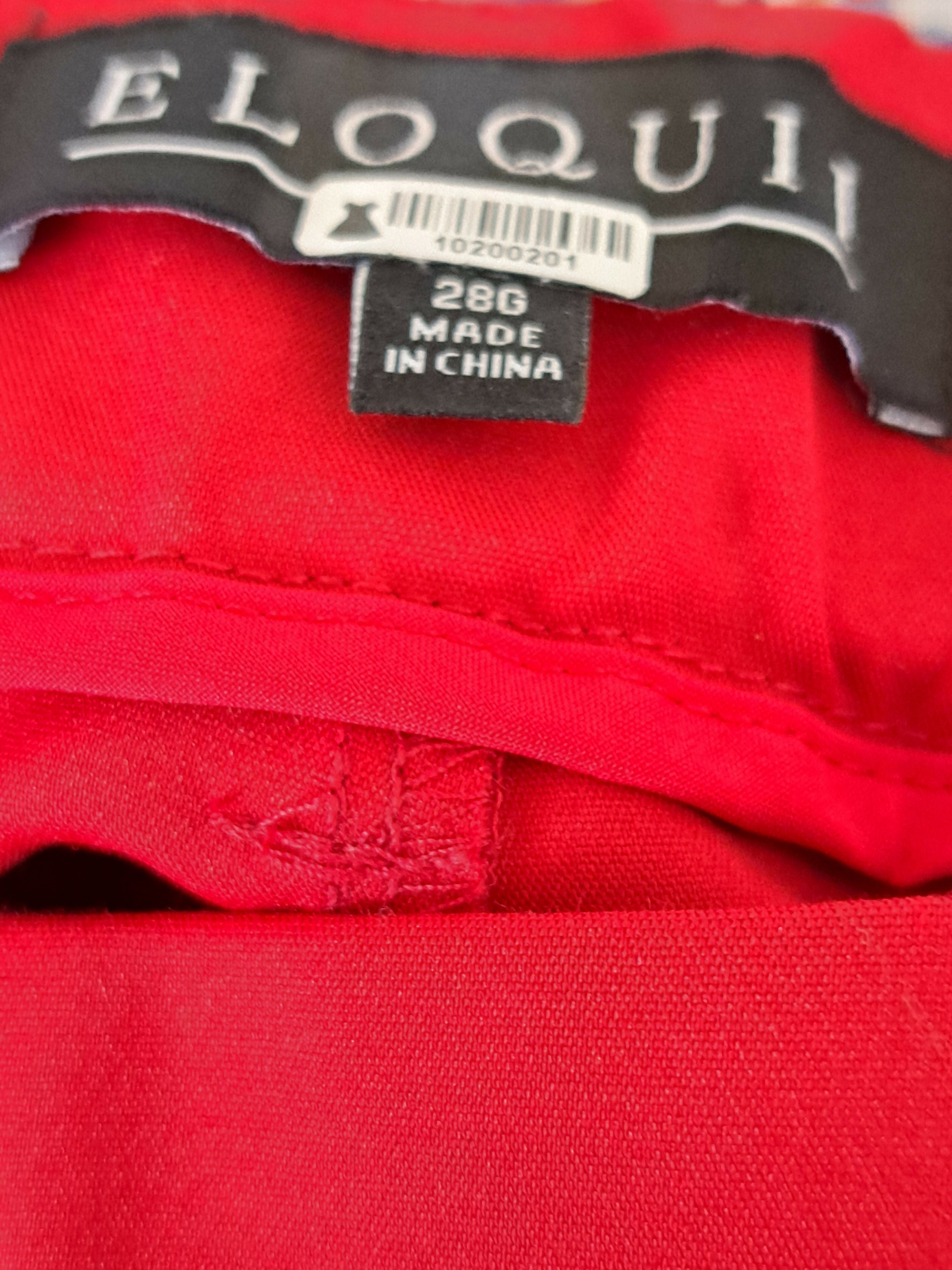 NWT Eloquii Gena Fiit Kady Pant/Red- Size 28