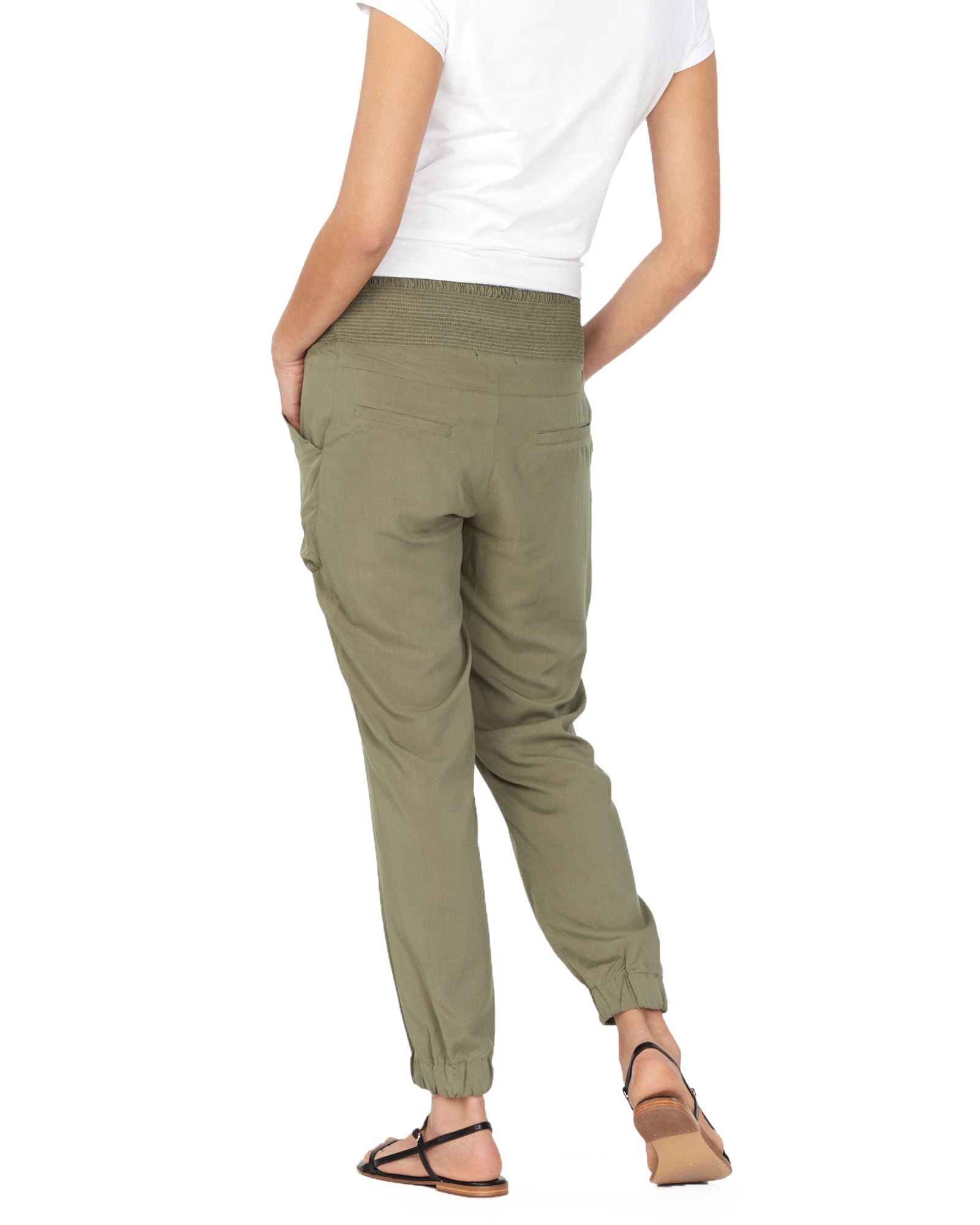 Soon Maternity Nala Relaxed Pants - /Green