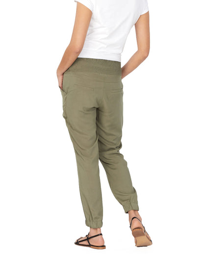 Soon Maternity Nala Relaxed Pants - /Green