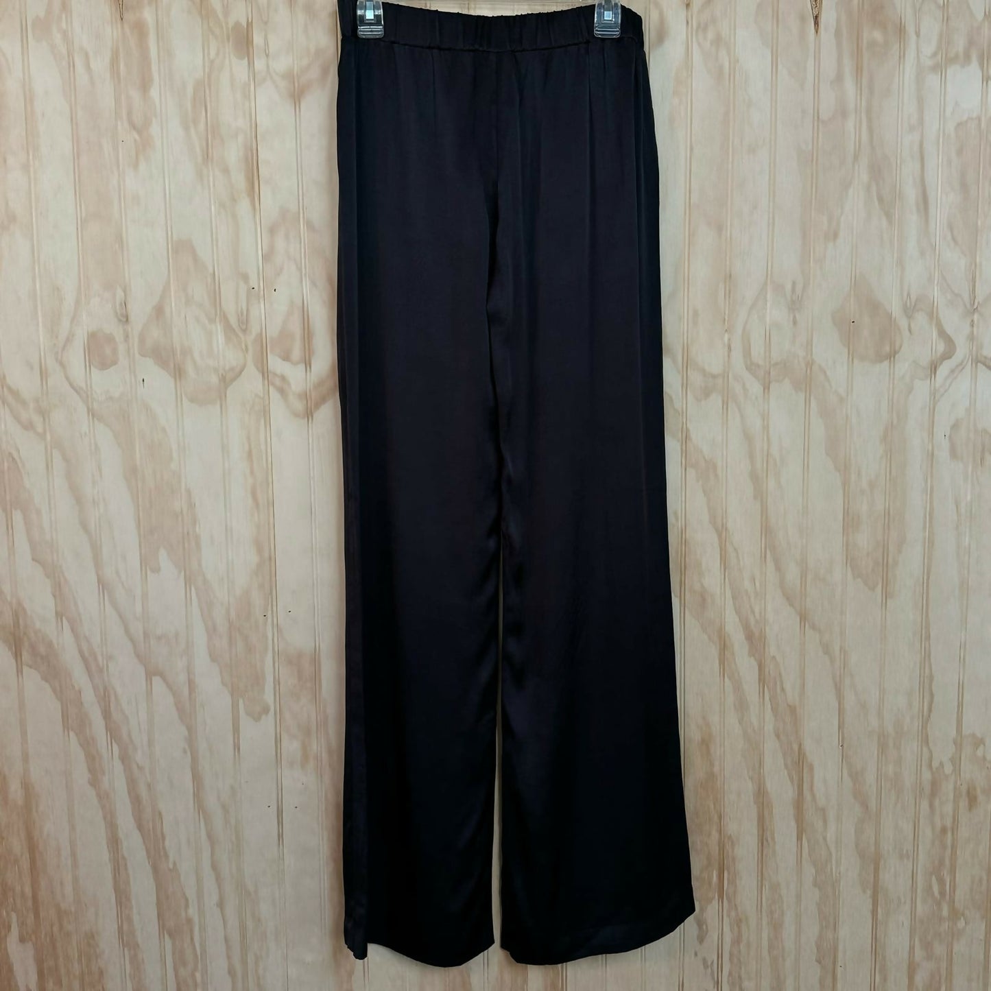 Reconnect Satin Wide Leg Maternity Pants - Black - MM NWT