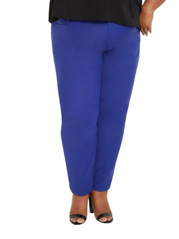 Eloquii Gena Fit Kady Pant/Blue-28