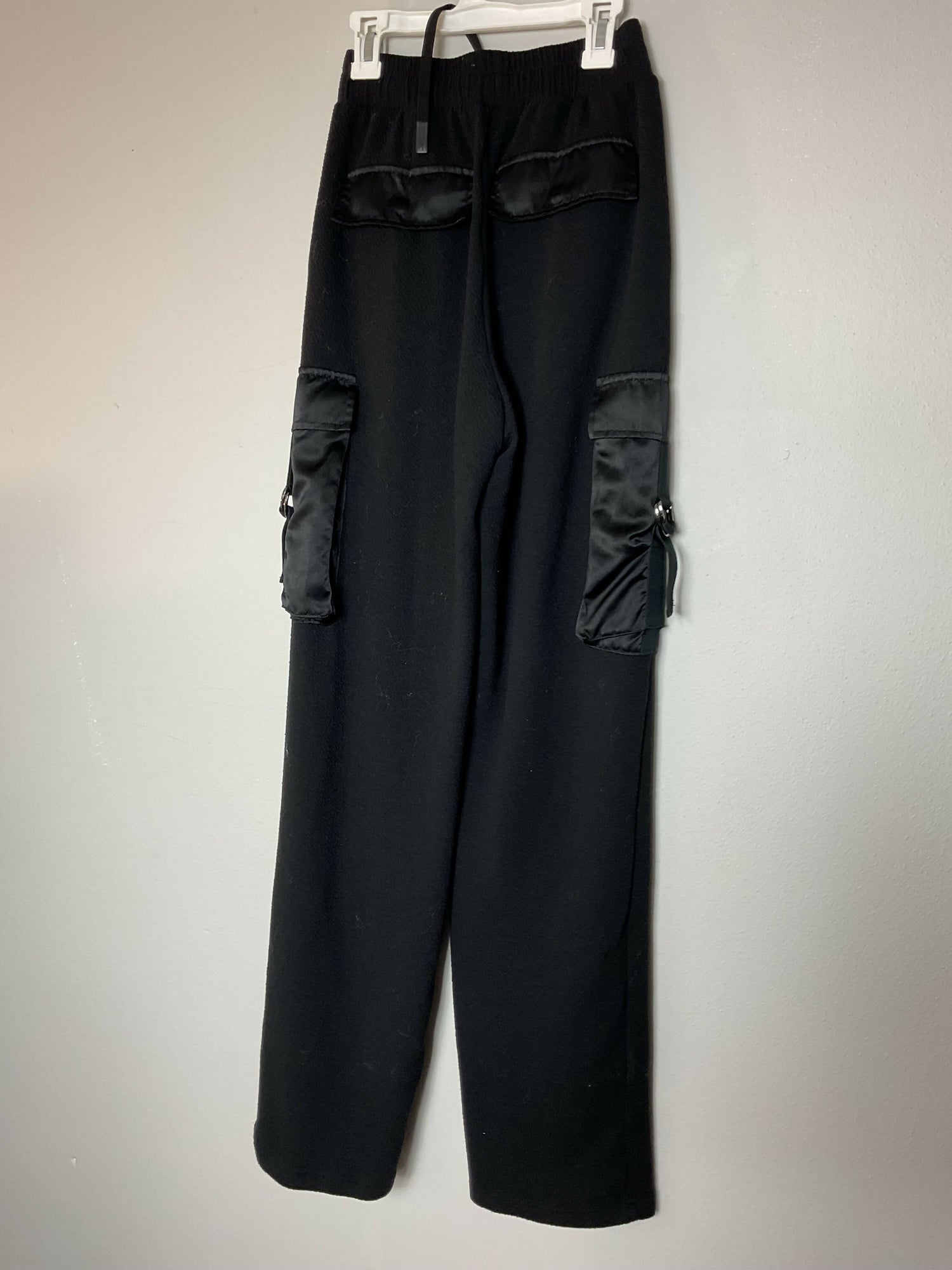 Beach Riot Range Straight Leg Cargo Pants in Black - XS