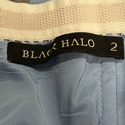 Black Halo Strapless Ruffle Cocktail Dress - Blue - 2