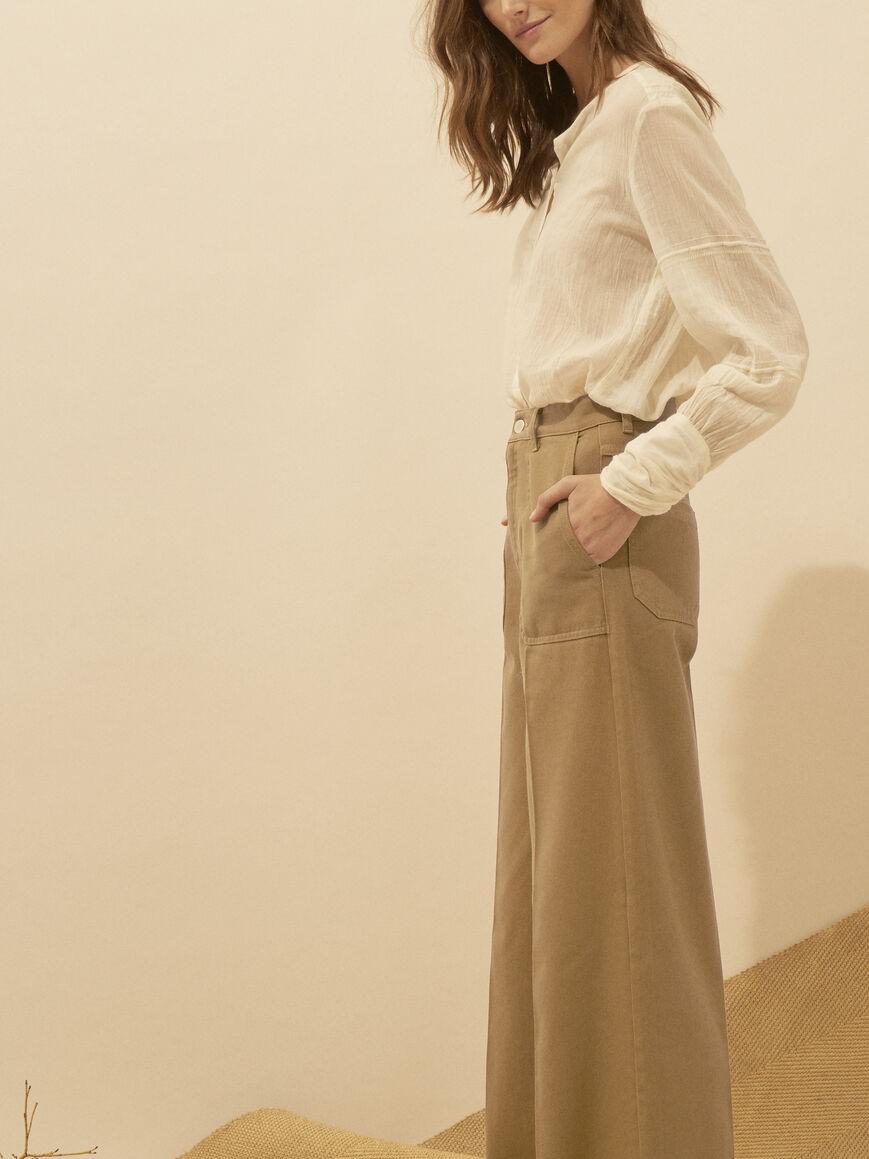 Ba&amp;sh Dixon High Waisted Pants - /Brown