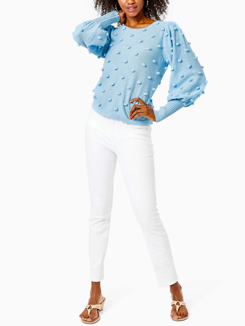 Lilly Pulitzer Puff Sleeve Kippa Sweater - /Blue