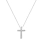 Haus of Brilliance .925 Sterling Silver 1/4 cttw Lab Grown Diamond Cross Pendant Necklace (F-G Color, VS2-SI1 Clarity)