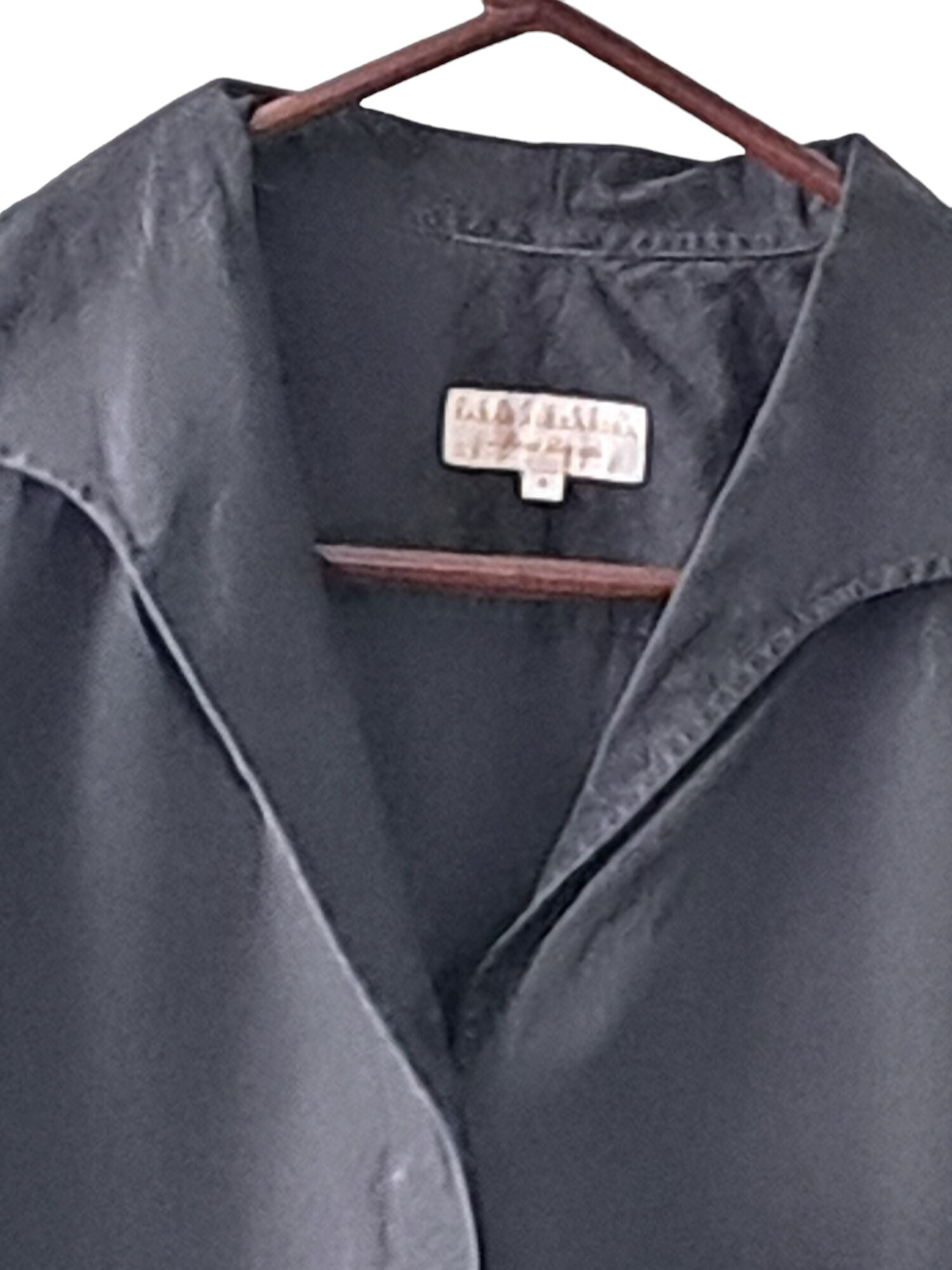 Sarah Alexandra Shapeable Collar Button Up Signature Shirt - /Black - 8