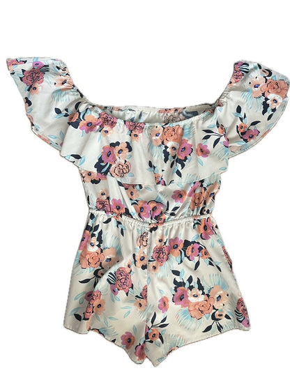 Yumi Kim Navy Blue Floral Romper - Floral - Multi - S