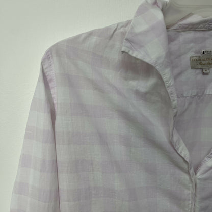 Sarah Alexandra Shapeable Collar Button Up Signature Shirt - Plaid - Pink Multi/Blossom Boss - 8