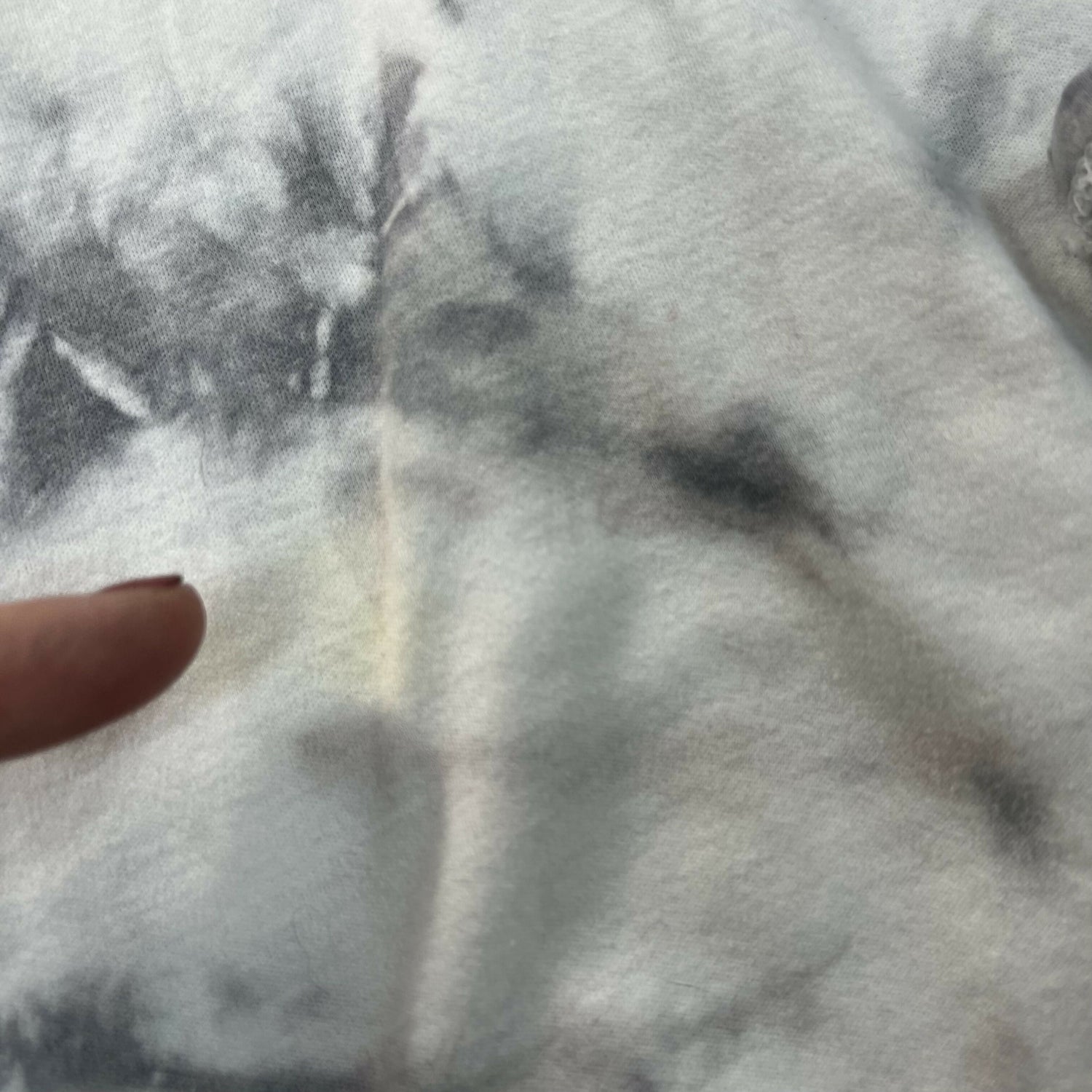 Pari Passu Upcycled Button Detailed Tee Fit D: &quot;Modified Hour Glass&quot; - Tie Dye - White Multi/White - 14