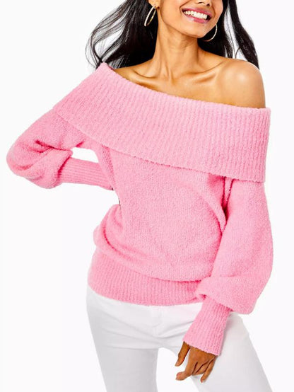 Lily PulitzerPink Barrymore Off Shoulder Sweater
