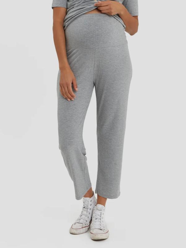 Nom Maternity Soft Rib Camila Pant - /Gray - MM