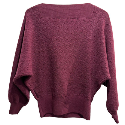 Trina Turk Halima Relaxed Wool Sweater - /Red - S