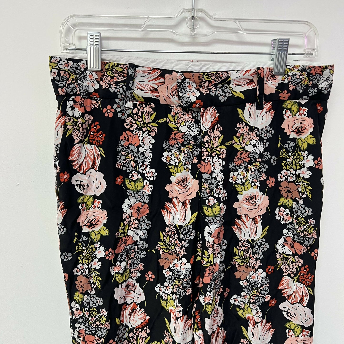 Equipment Floral Silk Trouser - Floral - Black Multi/Black - XS