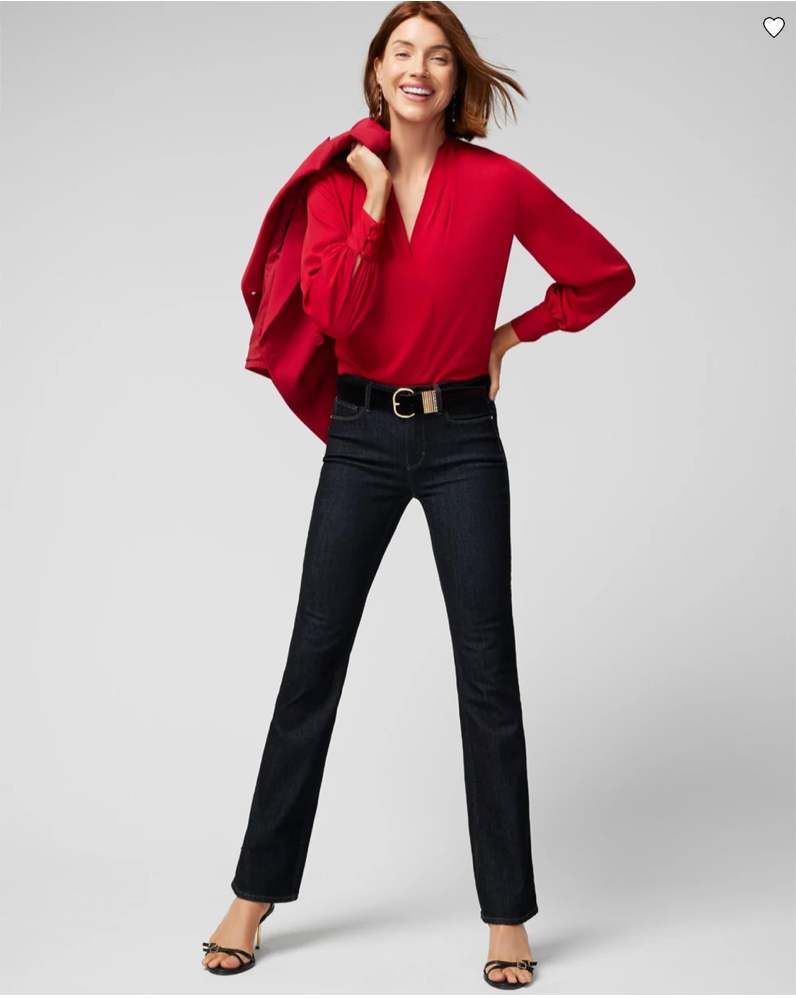 Farinaz Taghavi Long Sleeve Gathered V-Neck Blouse - /Red - XL