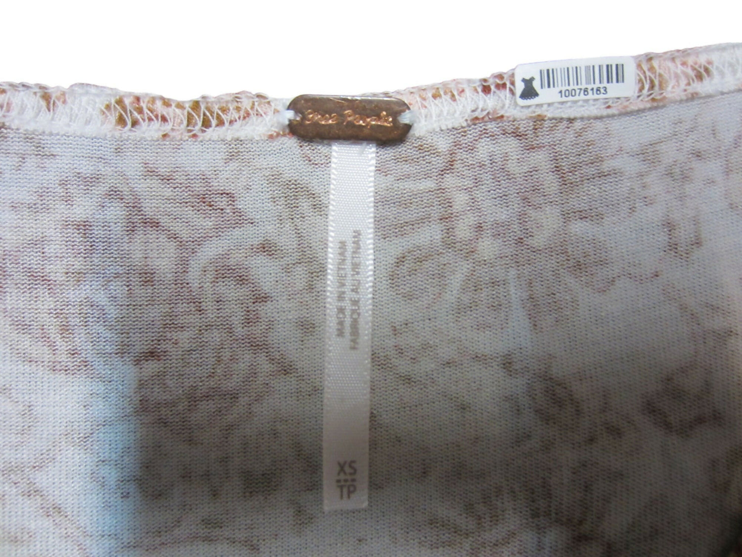 Free People Olivia Printed Tunic - Floral - Beige Multi/Ivory Combo - XS